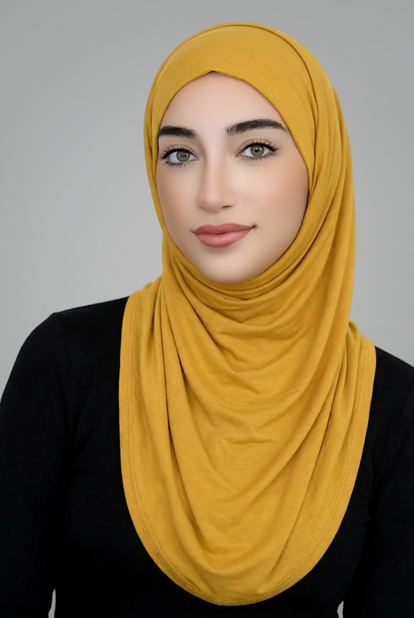 Luxury Jersey Hijab-Mustard