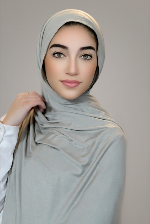 Luxury Jersey Hijab-Sage