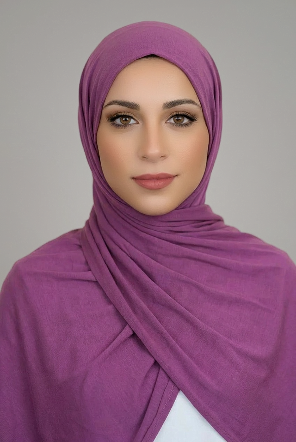 Luxury Jersey Hijab-Purple