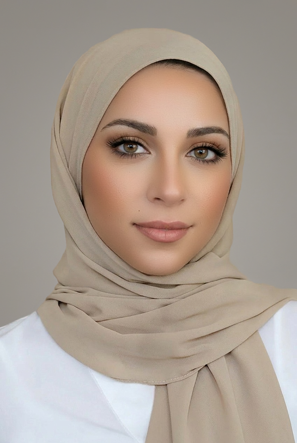 Basic Chiffon Hijab-Latte
