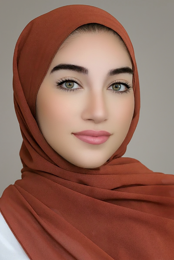 Basic Chiffon Hijab-Rust