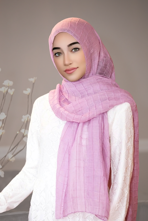 All Boxed Up Light Hijab-Lilac