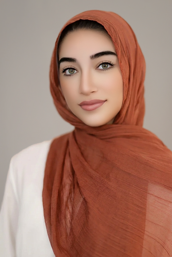 Luxury Light Maxi Hijab-Rust
