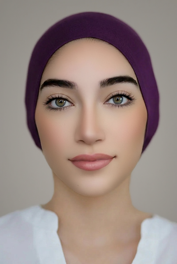 Bonnet Underscarf-Dark Purple