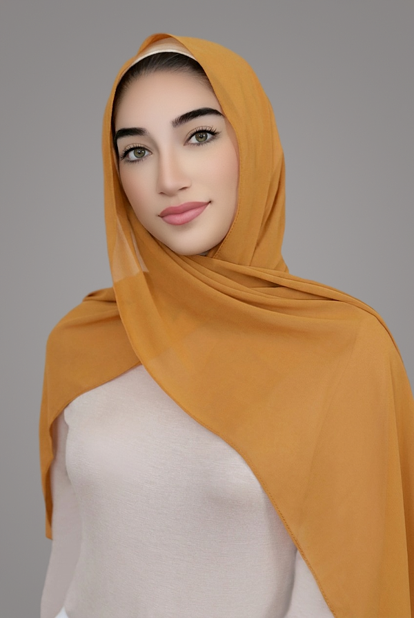 Basic Chiffon Hijab-Honey
