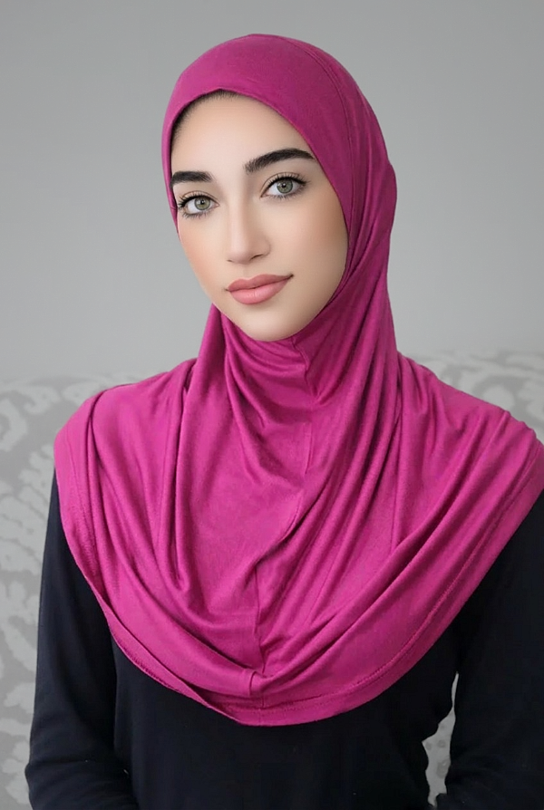 Jersey One Piece Amira Hijab-Magenta