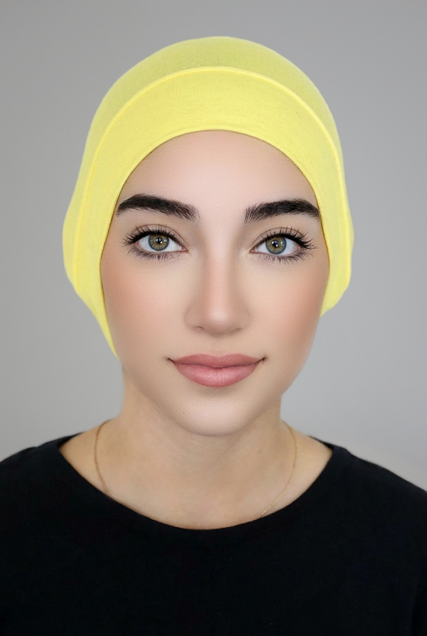 Bonnet Underscarf-Yellow
