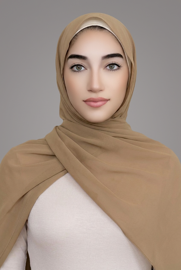 Basic Chiffon Hijab-Taupe