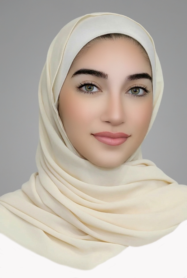 Chiffon Hijab Set-Beige