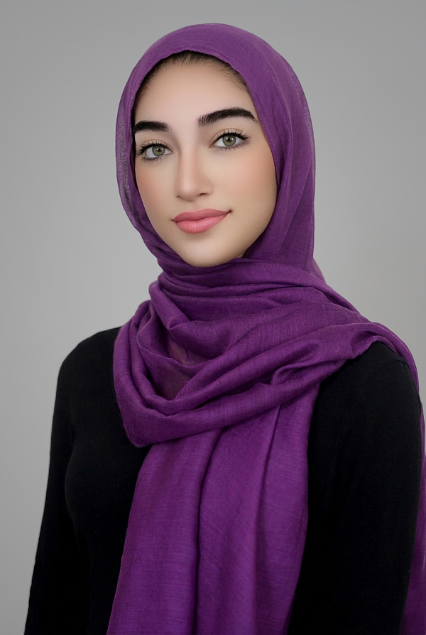 Luxury Light Maxi Hijab-Purple