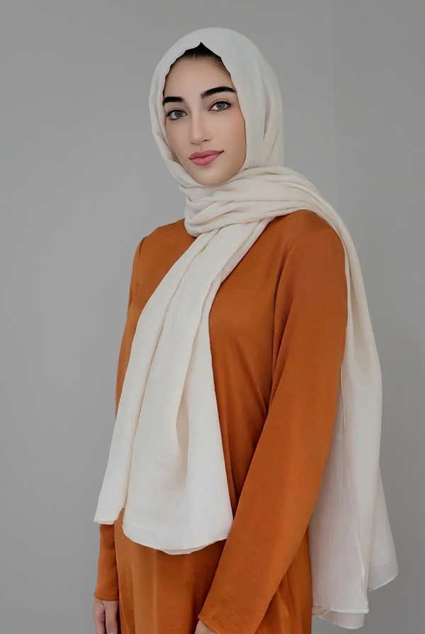 Luxury Viscose Light Maxi Hijab -Beige