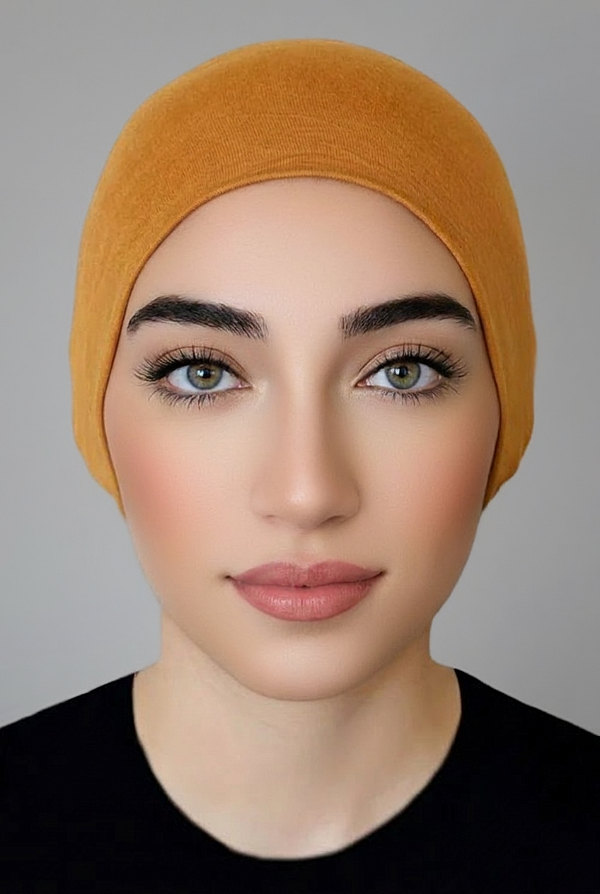Bonnet Underscarf-Honey Brown