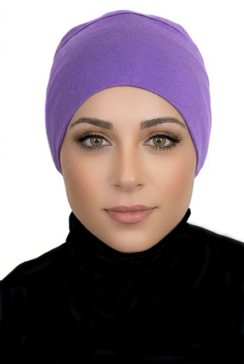 Bonnet Underscarf-Purple