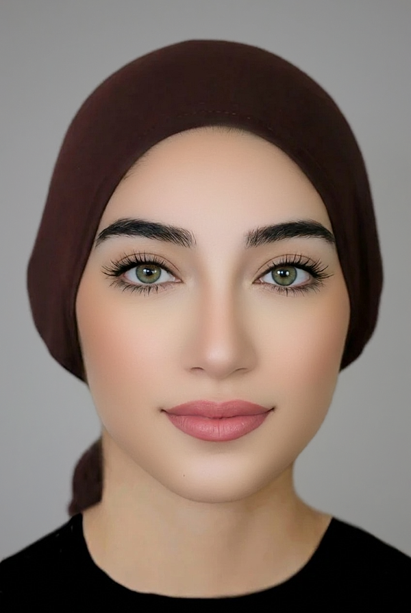 JERSEY TIE BACK BONNET-BROWN