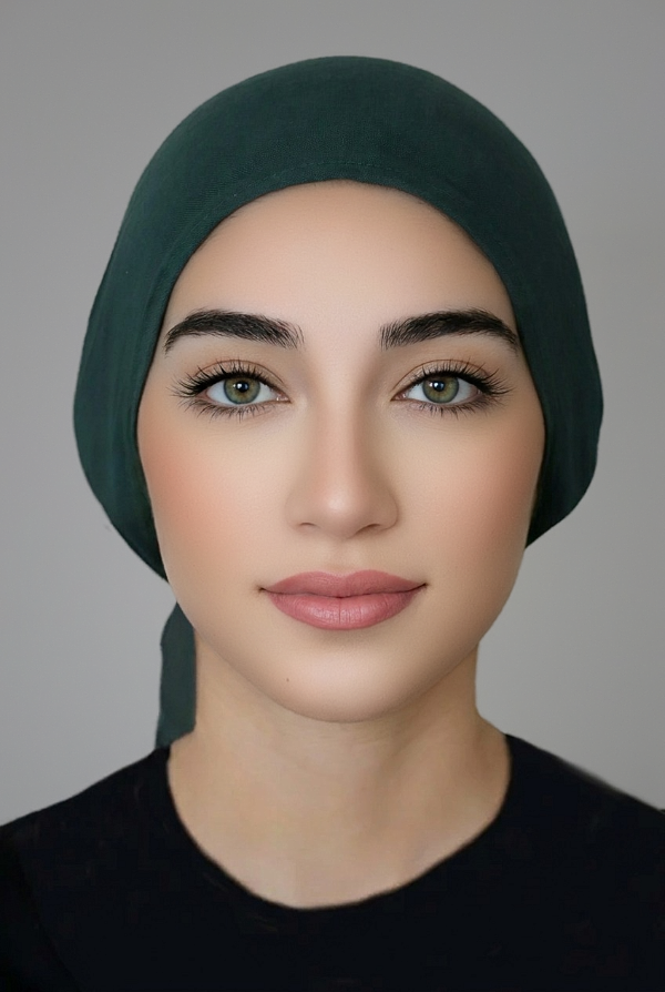 Jersey Tie Back Bonnet-Green