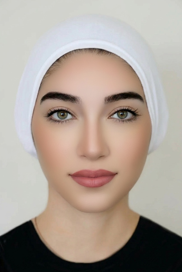 JERSEY TIE BACK BONNET-WHITE