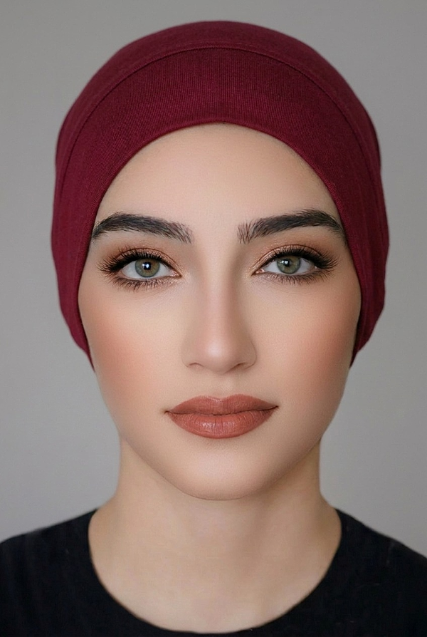 Jersey Tube Underscarf-Maroon