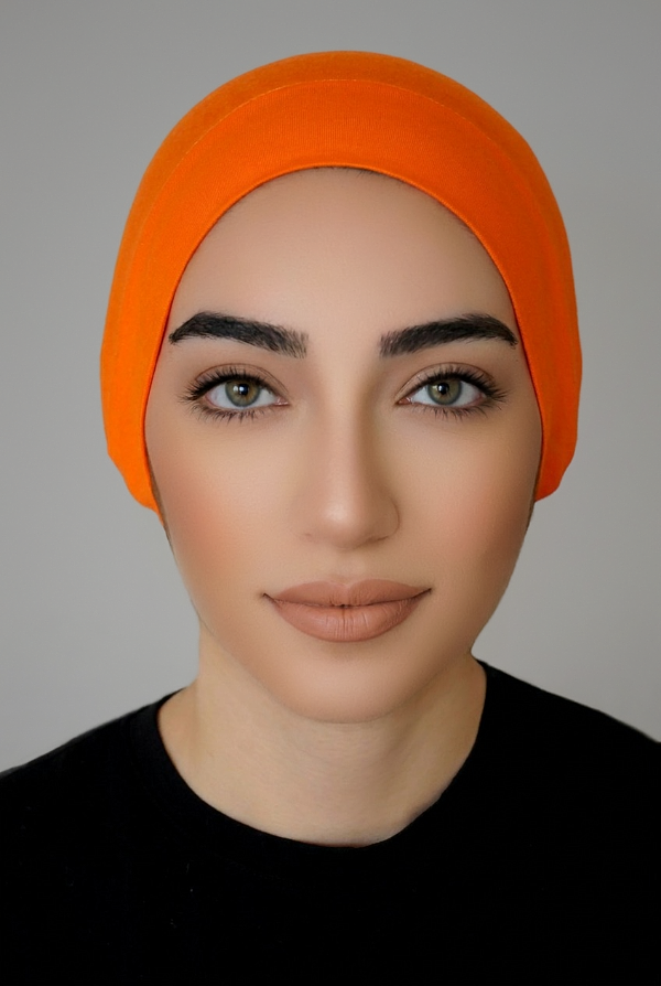 Jersey Tube Underscarf-Orange