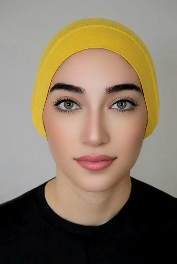 Jersey Tube Underscarf-Yellow