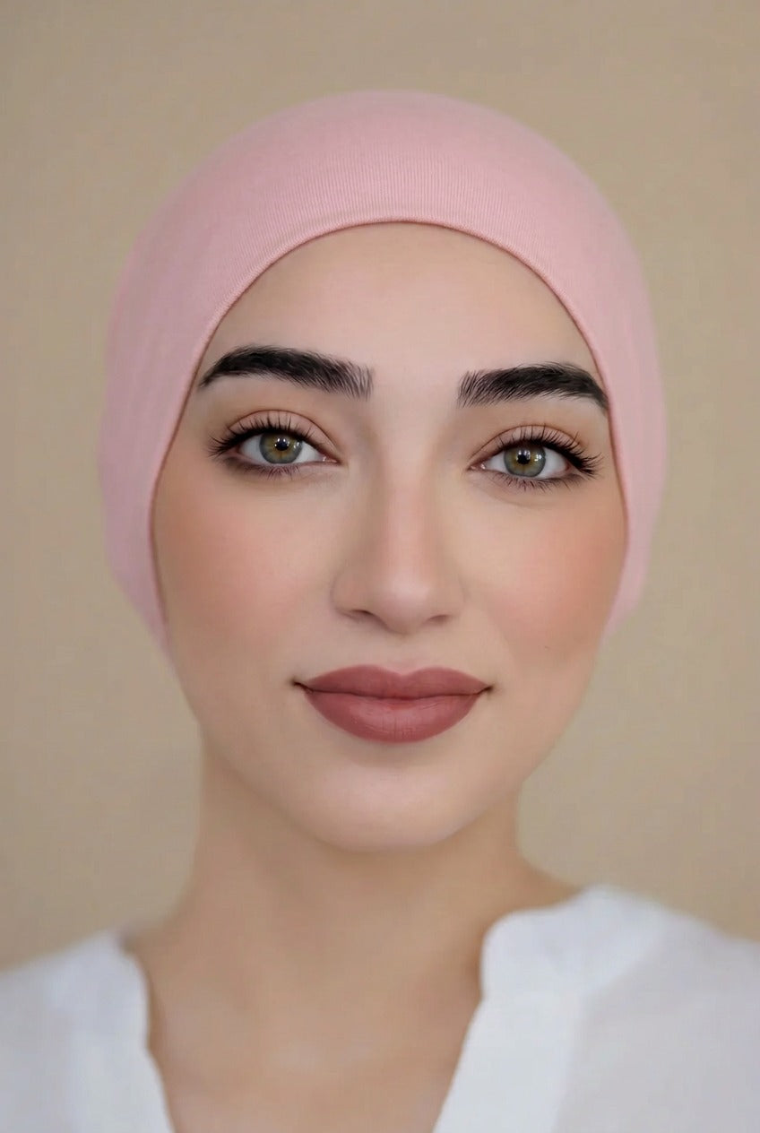 Bonnet Underscarf-Peach