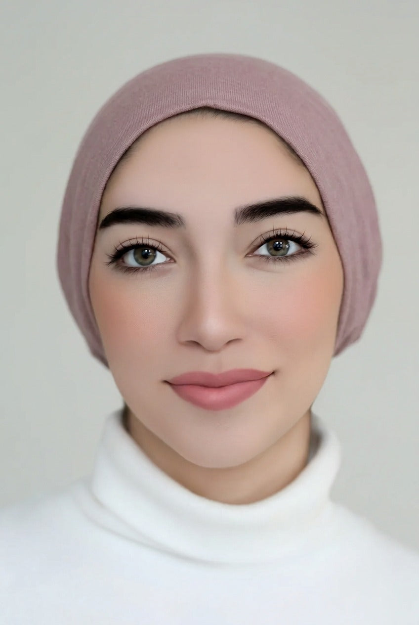 Hijab Cap-Mauve