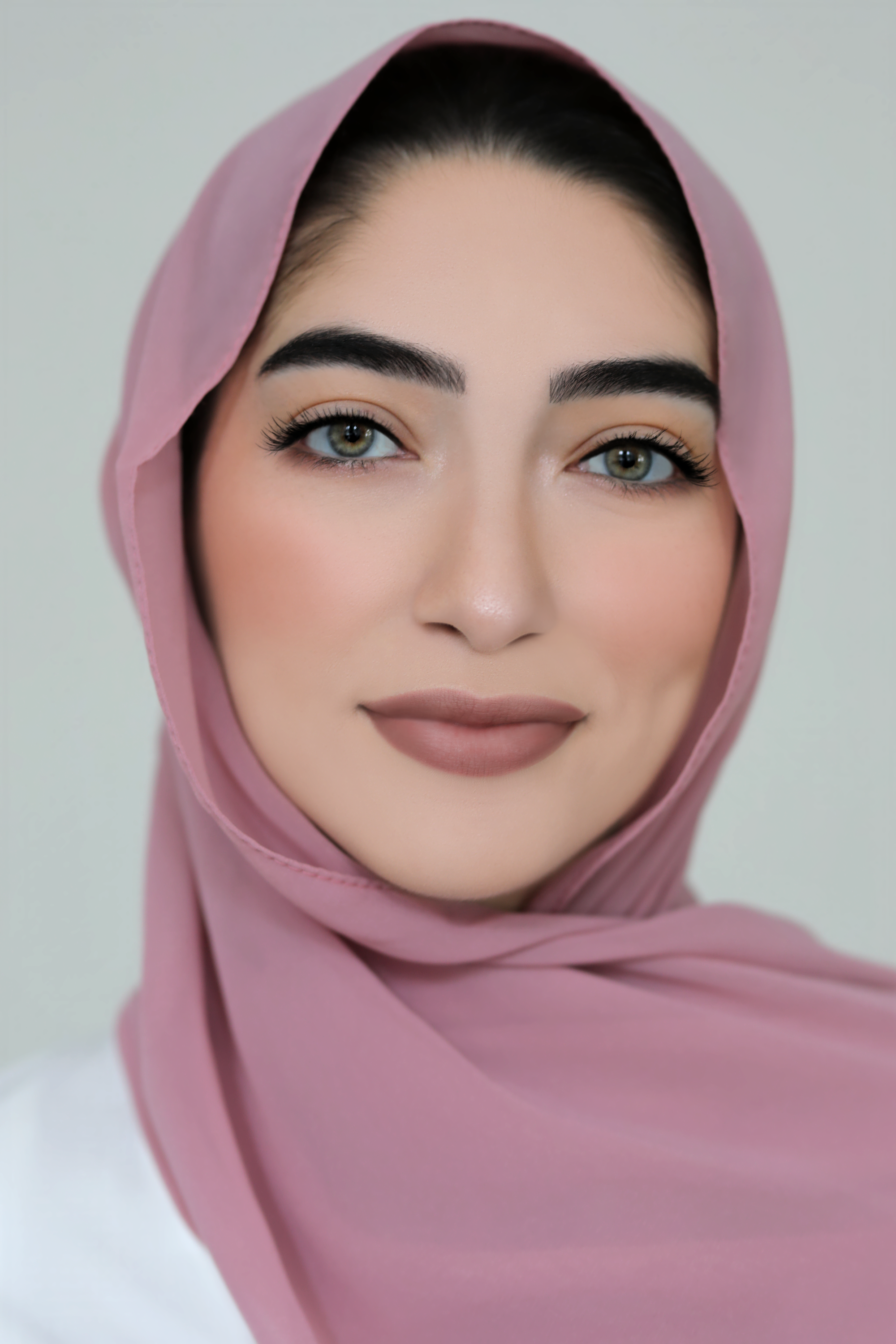 Basic Size Chiffon Hijab-Blush