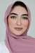 Basic Size Chiffon Hijab-Blush