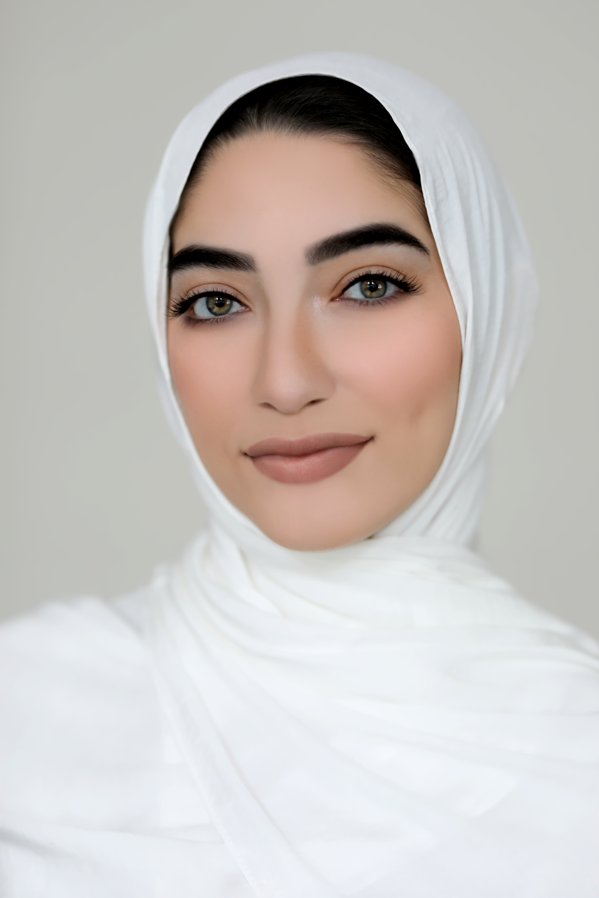 Matte Satin Hijab-White