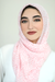Pink Polka Square Chiffon Hijab