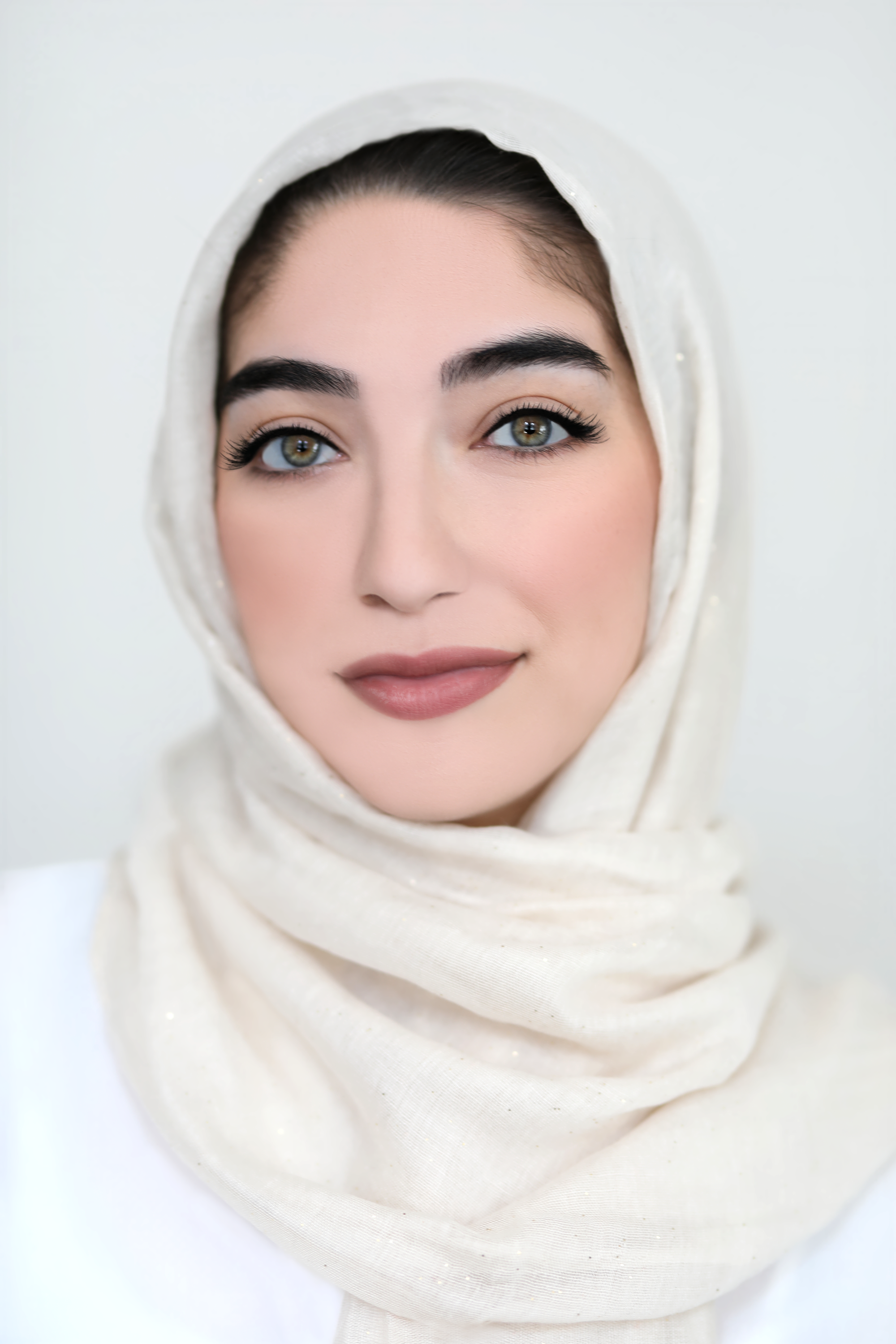 Gold Dust Light Hijab-Beige