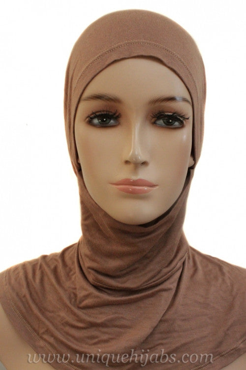 Tie Back Ninja Inner Underscarf-Light Brown