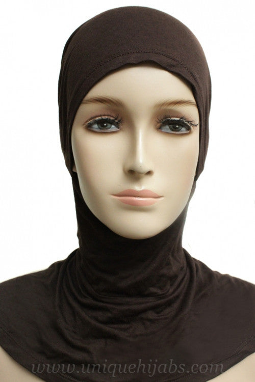 Tie Back Ninja Inner Underscarf-Brown