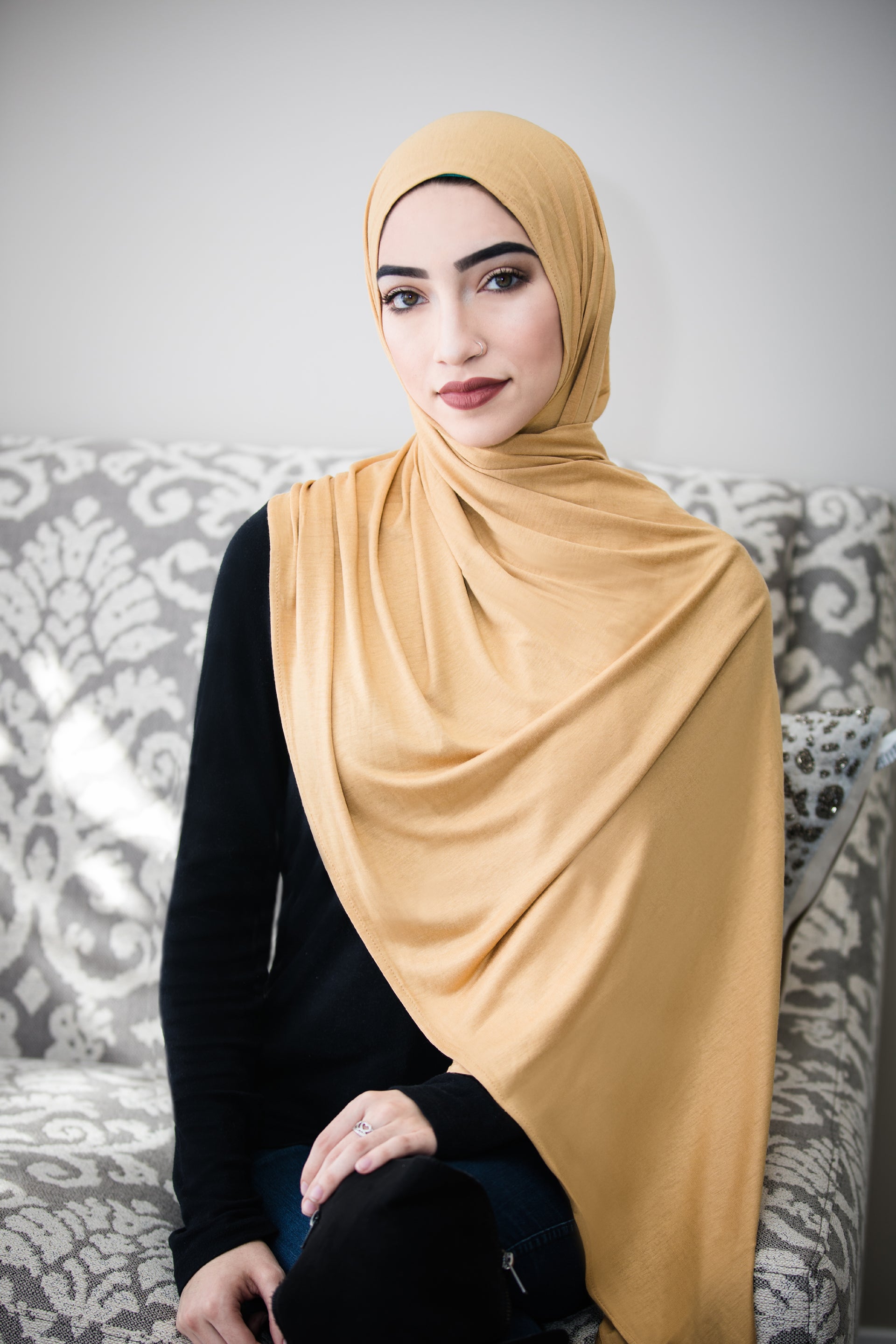 Luxury Jersey Hijab-Buttercream