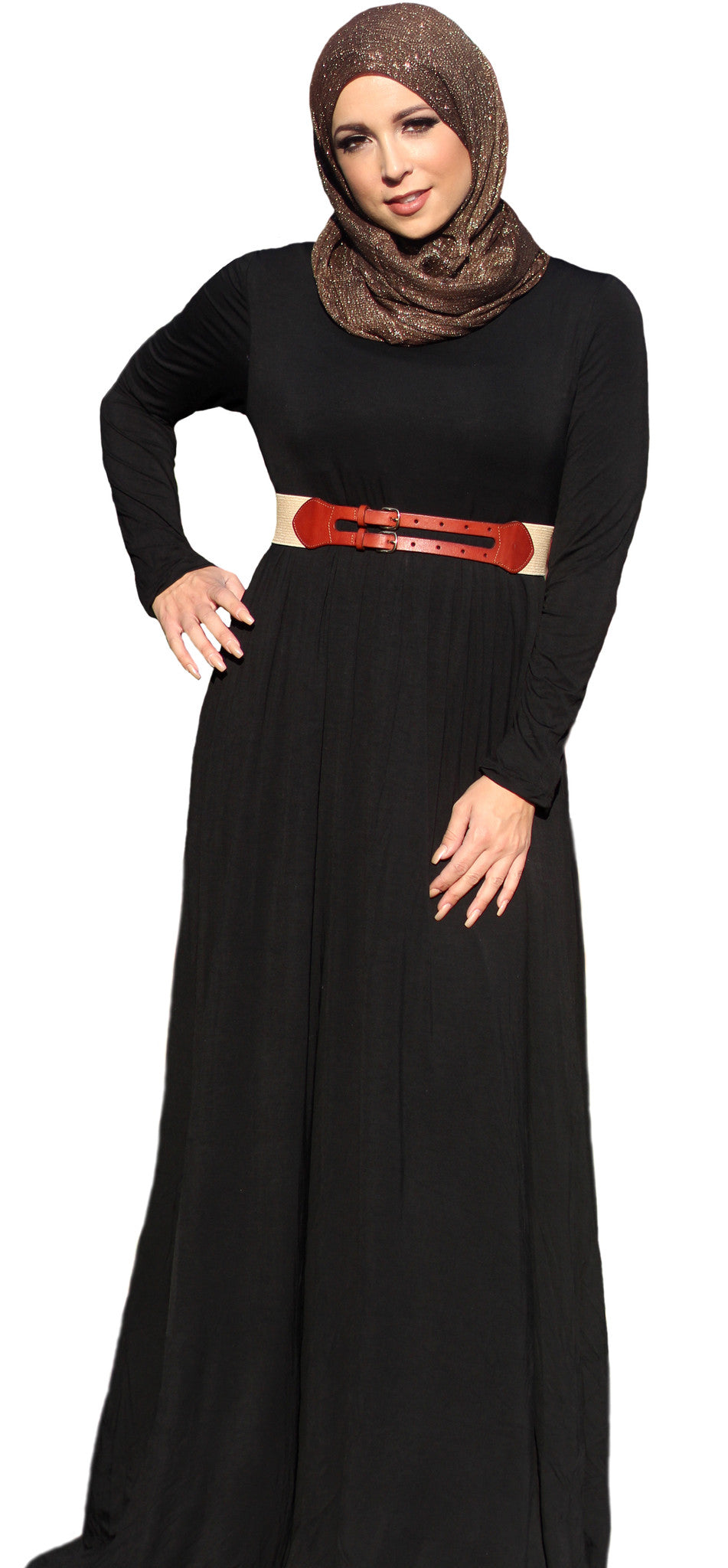 Black Essential Maxi Dress