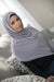 Basic Size Chiffon Hijab-Grey