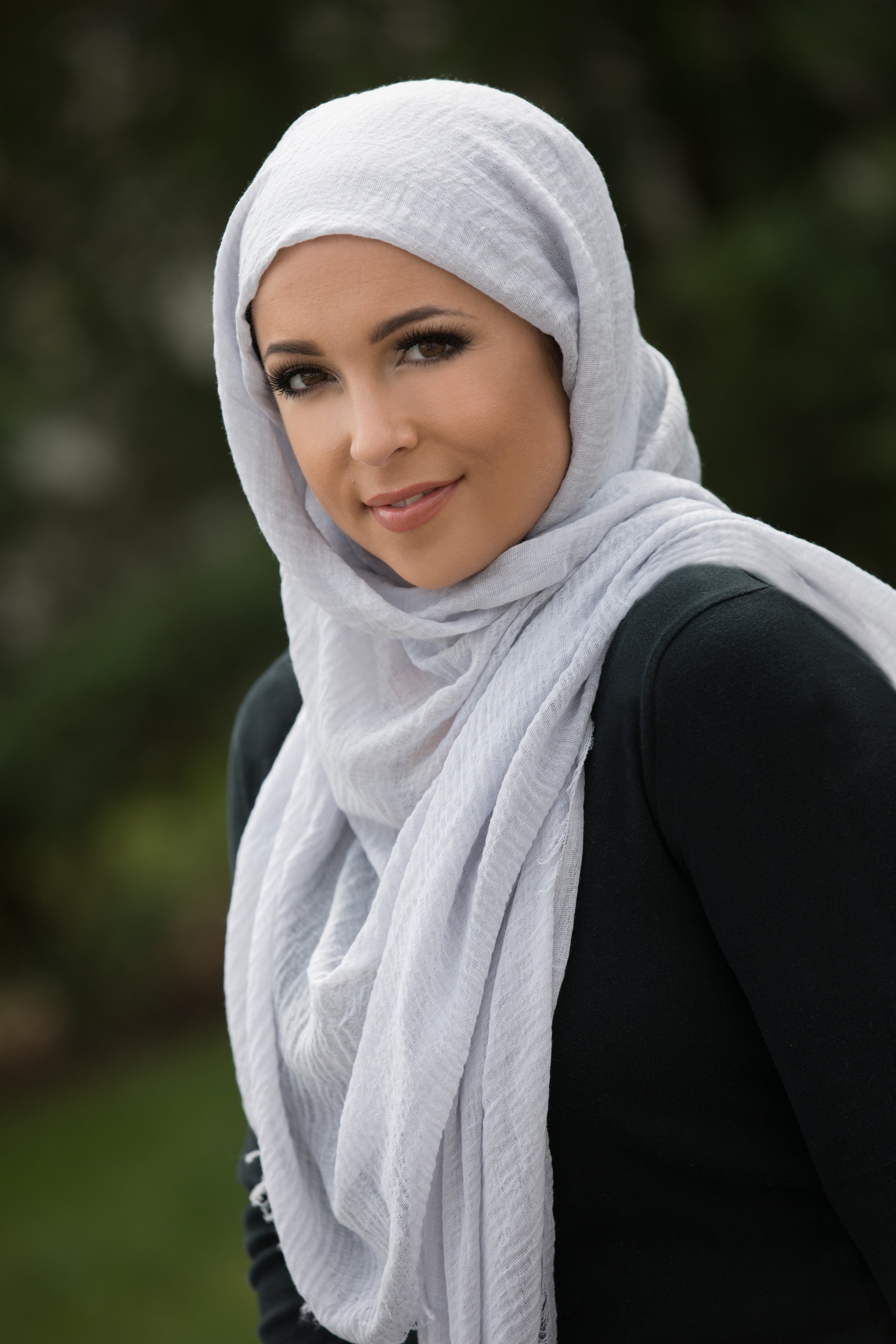 Premium Cotton Light Hijab-Light Gray