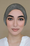 Python Metallic Shimmer Hijab Cap