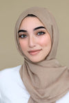 Luxury Light Maxi Hijab-Tan