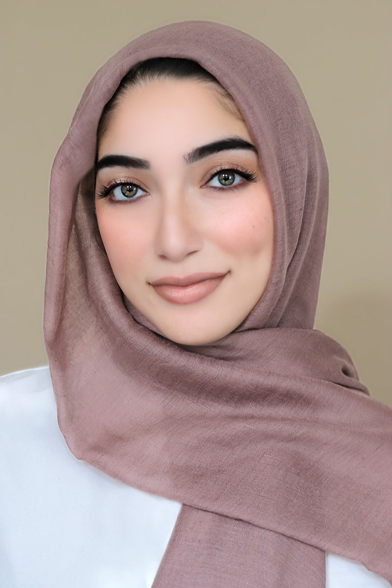 Luxury Light Hijab-Dark Mauve