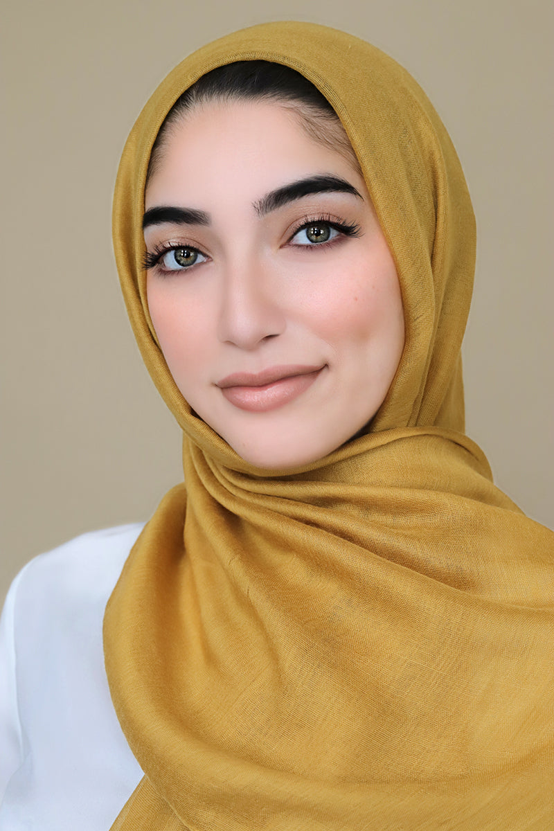 Luxury Light Maxi Hijab-Gold
