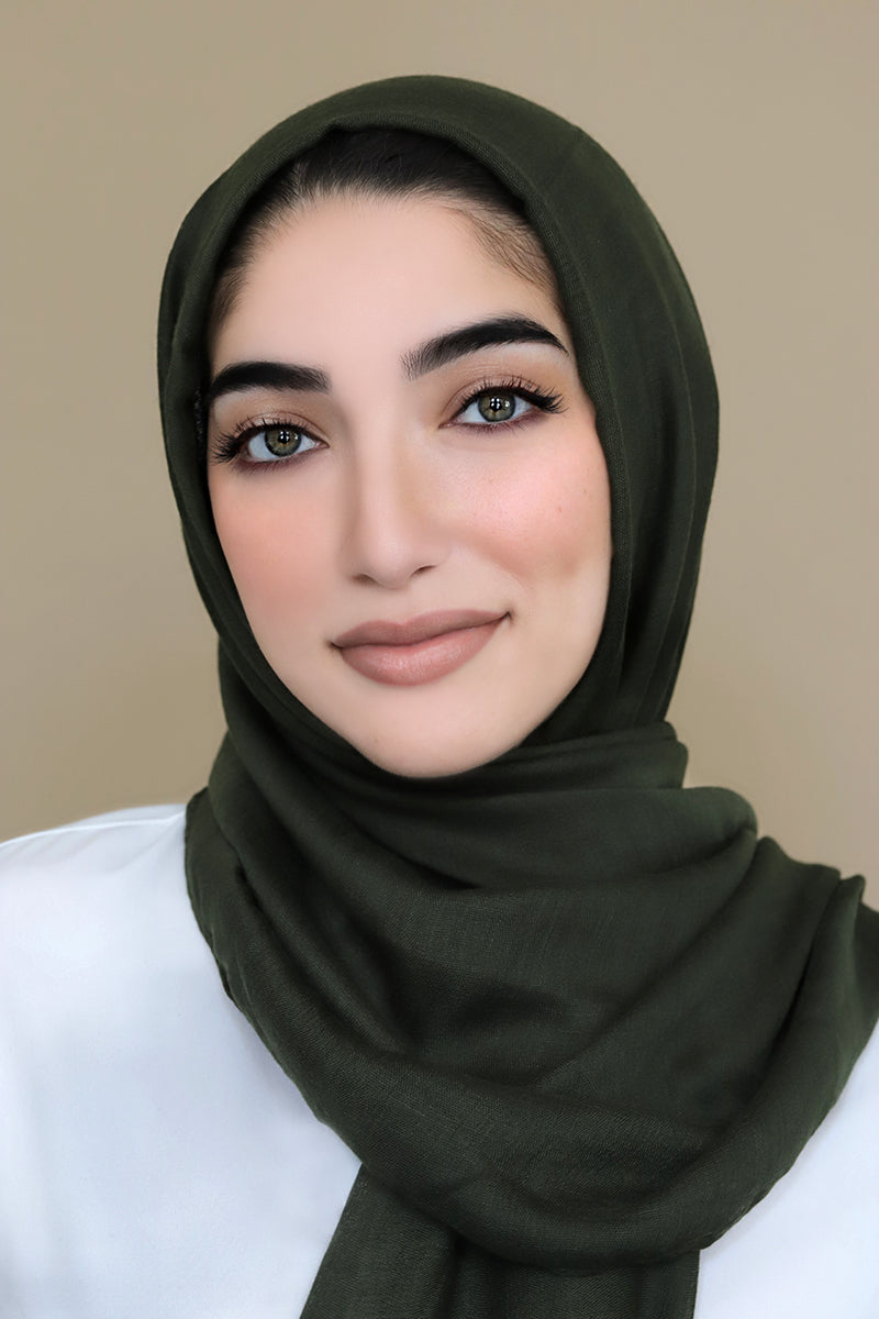 Luxury Light Maxi Hijab-Olive