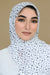White Polka Signature Chiffon Hijab