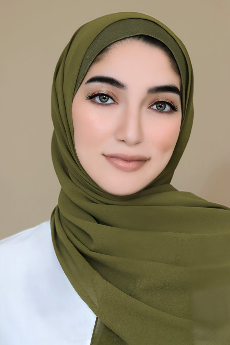 Matching Hijab Set-Olive