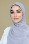 Matching Hijab Set-Light Gray