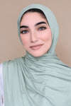 Luxury Jersey Hijab-Sea Green