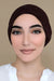 Plum Metallic Shimmer Hijab Cap