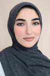 Luxury Jersey Hijab-Charcoal