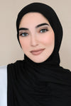 Small Jersey Hijab-Black