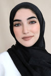 Metallic Shimmer Hijab-Black