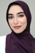 Textured Chiffon Hijab-Purple